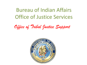 Office of Tribal Justice Support