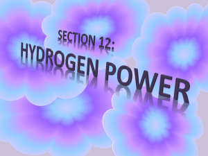 Unit 5 Section 12 Hydrogen Power