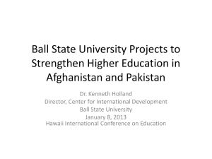 Afghanistan and Pakistan Grant Presentation