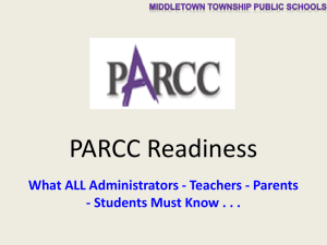 PARCC Power - Middletown Township Public Schools