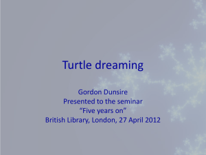 Turtle dreaming - Gordon Dunsire