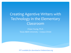 Creating Agentive Writers with Technology in the Elementary