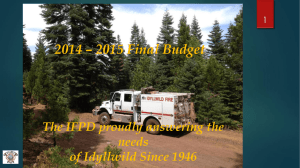 Budget_2014_2015 - Idyllwild Fire Protection District
