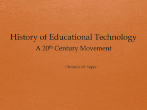 History of Educational Technology