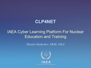 IAEA Cyber Learning Platform For Nuclear Education and Training