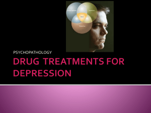 drug treatments for depression