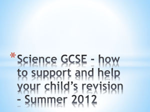 Science GCSE - how to help