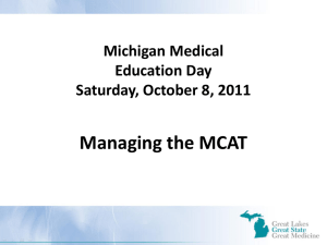 Michigan Medical Education Day Saturday, October 8, 2011