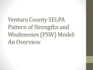 PSW PowerPoint - Ventura County SELPA
