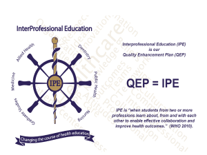 QEP Informational Powerpoint - LSU Health Sciences Center New