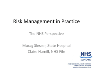 Risk management in Practice