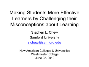 Making Students More Effective Learners by Challenging their