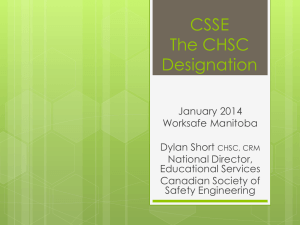 enhancements to the chsc maintenance program and new chsc