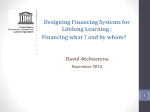 Designing Financing System for Lifelong Learning