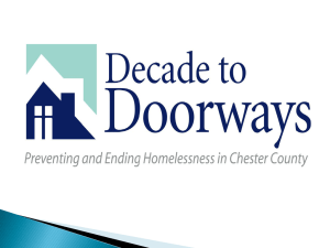 end homelessness - Decade To Doorways