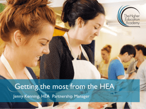 Getting the most from the HEA