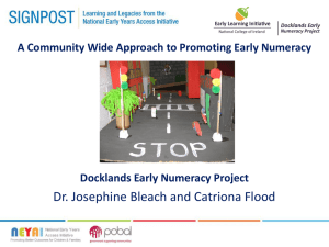 Early Years Numeracy Project- National College of Ireland