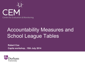 Accountability Measures and School League Tables (ppt)