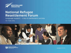 New Zealand Refugee Resettlement Strategy overview