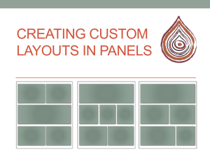 Creating Custom Layouts in Panels