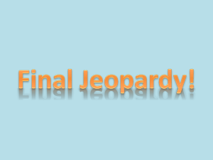 Q2 Final Jeopardy
