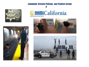 Community Oriented Policing and Problem