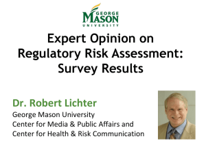 Dr. Robert Lichter - International Society of Regulatory Toxicology