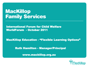 MacKillop Education - International Forum for Child Welfare