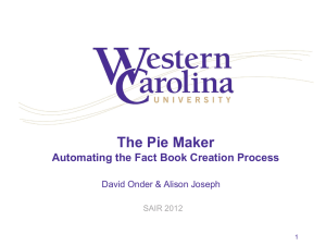 The Pie Maker - Automating the Fact Book Creation Process