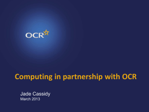 OCR Computing at Schools Event - Code