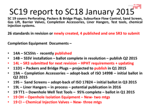 API Liaison Report for SC 18 Winter 2015