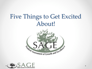 UCTE_SAGE_Overview_Powerpoint