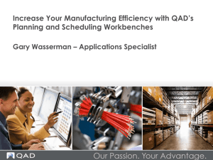 Increase Your Manufacturing Efficiency with QAD`s