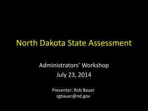 PowerPoint - North Dakota Department of Public Instruction