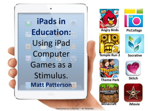 iPads in Education - Year 5 @ Tanfield Lea Community Primary