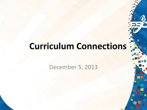 Curriculum Connections ppt