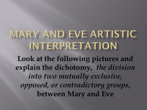 Mary and Eve Artistic interpretation