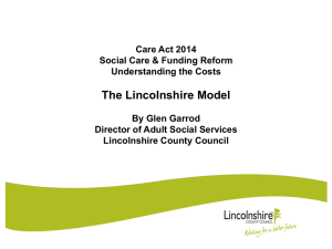 FP6 Implementing the Dilnot reforms to Adult Social Care