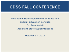 ODSS Fall Conference Presentation from Oklahoma State