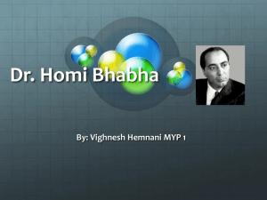 Dr. Homi Bhabha - Vighnesh