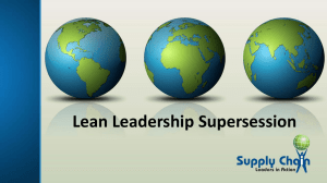 Lean Leadership Supersession - Distribution Business Management
