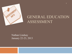 General Education Assessment Powerpoint