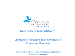 Aggregate Exposures to Fragrances in Consumer