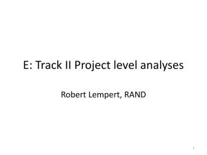 E: Track II Project level analyses - ClimDev