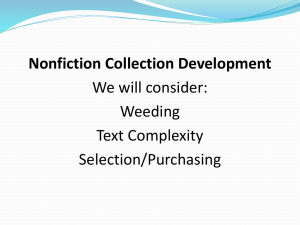 Nonfiction Collection Development for the Common Core