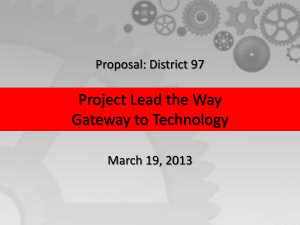 Project Lead the Way - Oak Park Elementary School District 97