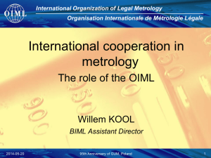 Vocabulary of legal metrology