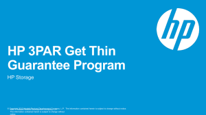 HP 3PAR Get Thin Guarantee Program