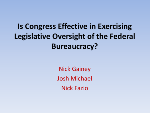 Is Congress Effective in Exercising Legislative