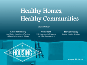 Healthy Communities Transformation Initiative (HCTI) • August 2014